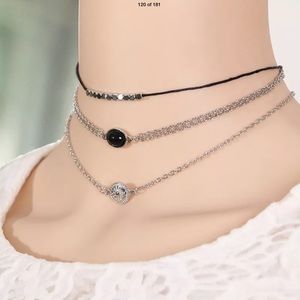 🔥Sexy🔥 3 Layer Choker Necklace - Silver